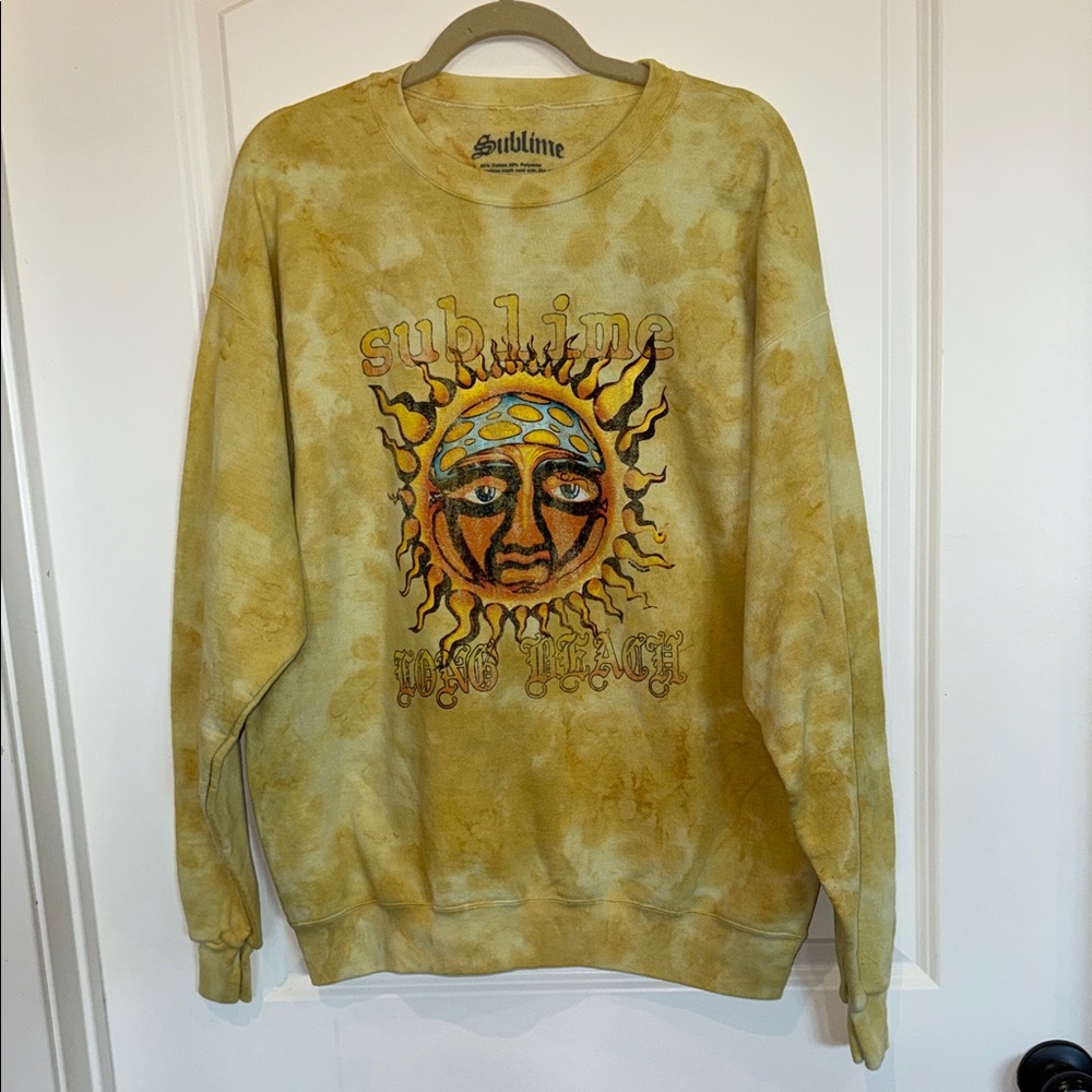 Yellow Tie-Dye Sublime Sweater